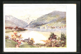 Künstler-AK Edward Theodore Compton: Zell Am See, Blick Von Thumersbach Auf Den Ort Und Das Kitzsteinhorn  - Compton, E.T.