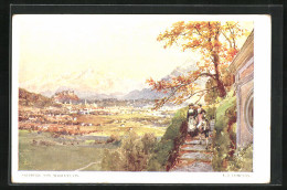 Künstler-AK Edward Theodore Compton: Salzburg, Teilansicht Von Maria-Plain Aus Gesehen  - Compton, E.T.