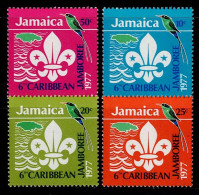 JAM-04- JAMAICA - 1977 - MNH - SCOUTS- 6TH CARIBBEAN JAMBOREE - Jamaique (1962-...)