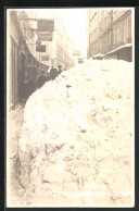 AK Salzburg, Schneemassen In Der Getreidegasse Am 6.1.1924  - Other & Unclassified