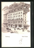 AK Salzburg, Ansicht Vom Hotel Traube  - Other & Unclassified