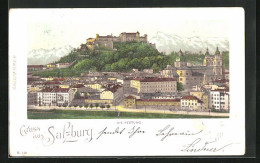 Lithographie Salzburg, Die Festung  - Other & Unclassified