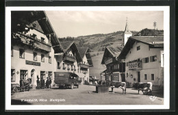 AK Wagrain, Marktplatz, Kühe Am Brunnen  - Autres & Non Classés