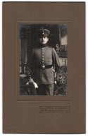 Photo Otto Sieber, Metz, Diedenhofenerstrasse 105, Soldat En Uniforme Avec Portepee Am Bajonett  - Personnes Anonymes