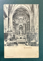 1032 ESPAÑA SPAIN PAIS VASCO FUENTERRABIA INTERIOR DE LA IGLESIA RARE POSTCARD - Guipúzcoa (San Sebastián)