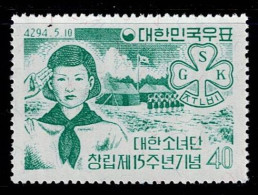 KOR-02- KOREA - 1961 - MNH - SCOUTS- GIRL SCOUT - Korea, South