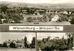 73908243 Wiesenburg Sachsen Blick Zur Kirche Panorama Ortschaft Wiesen Wismut Kr - Andere & Zonder Classificatie