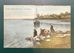 1040 ARGENTINA SANTA FÉ LAVANDERAS RARE POSTCARD - Argentina