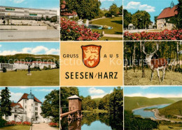 73868865 Seesen Harz Teilansichten Park Hirsch Bruecke Panorama Seesen Harz - Seesen