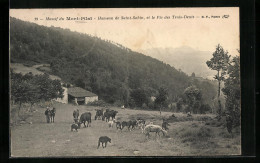 CPA Mont Pilat, Hameau De Saint-Sabit, Et Le Pic De Trois-Dents  - Mont Pilat