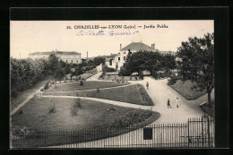 CPA Chazelles-sur-Lyon, Jardin Public  - Other & Unclassified