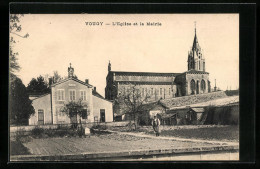 CPA Vougy, L`Eglise Et La Mairie  - Other & Unclassified