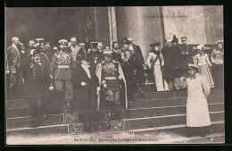 CPA Le Président Quittant La Cathedrale Saint-Isaac  - Hombres Políticos Y Militares