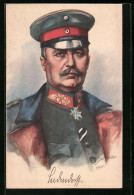 AK Erich Ludendorff In Uniform Mit Schirmkappe  - Personnages Historiques