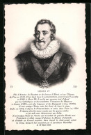 CPA König Henri IV. Von Frankreich  - Königshäuser