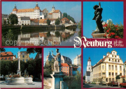 73834322 Neuburg  Donau Ehemalige Residenz Brunnen Denkmal Rathaus  - Neuburg