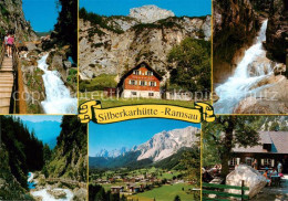 73834207 Ramsau  Berchtesgaden Silberkarhuette Wasserfall Schutzhuette Panorama  - Berchtesgaden