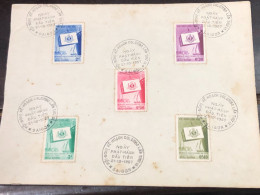 SOUTH VIET  NAM STAMPS F D C- On Certified Paper (21-10-1957(PLAN DE COLOMBO)1pcs  Good Quality - Vietnam