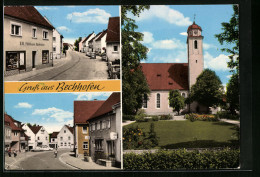 AK Bechhofen, Kirche Und Einkaufsstrasse  - Other & Unclassified