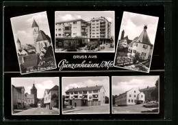 AK Gunzenhausen /Mfr., Blasturm Und Bismarckstr  - Gunzenhausen