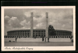 AK Berlin, Reichssportfeld, Eingang, Olympia  - Sonstige & Ohne Zuordnung