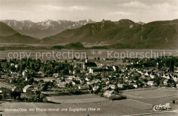 73761754 Murnau Staffelsee Panorama Mit Ettaler Mandl Und Zugspitze Wettersteing - Other & Unclassified