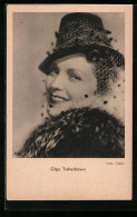 AK Schauspielerin Olga Tschechowa Mit Einem Bezaubernden Lächeln  - Acteurs