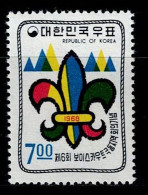 KOR-10- KOREA - 1968 - MNH - SCOUTS- SYMBOLS - Korea, South