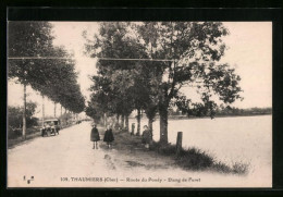 CPA Thaumiers, Route Du Pondy, Etang De Furet  - Thaumiers