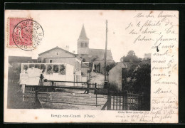 CPA Bengy-sur-Craon, Strasse Avec Bahnübergang, Weg Zur L'Église  - Other & Unclassified