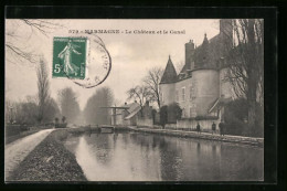 CPA Marmagne, Le Chateau Et Le Canal  - Autres & Non Classés