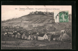 CPA Fontenay Près Sancerre, Vue Générale De Fontenay Et De Sancerre  - Sancerre