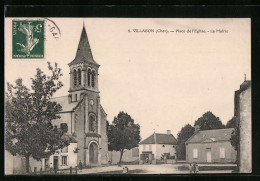 CPA Villabon, Place De L`Eglise, La Mairie  - Autres & Non Classés