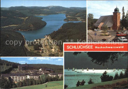 72530245 Schluchsee Fliegeraufnahme Kirche Hotels Seeblick Aeule - Schluchsee