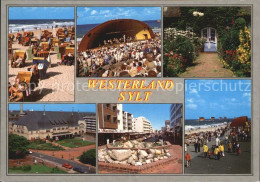 72530242 Westerland Sylt Strand Konzertpavillon Friesenhaus Hotel Strasse Promen - Autres & Non Classés