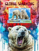 Sierra Leone - 2017 - Global Warming (Bears) - Yv Bf 1158 - Bären