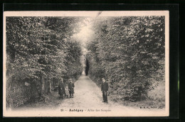 CPA Aubigny, Allée Des Soupirs  - Autres & Non Classés