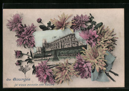 CPA Bourges, Souvenir (De Bourges Je Vous Envoie Ces Fleurs), L'Église  - Bourges