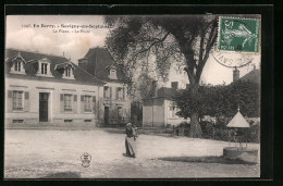 CPA Savigny-en-Septain, La Place  - Autres & Non Classés