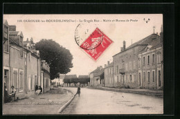 CPA Ourouer-les-Bourdelins, La Grande Rue  - Other & Unclassified