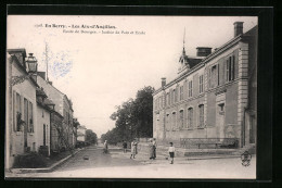 CPA Les Aix-d`Angillon, Route De Bourges  - Les Aix-d'Angillon