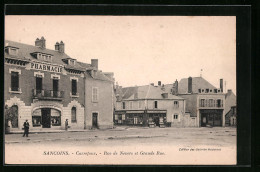 CPA Sancoins, Carrefour - Rue De Nevers Et Grande Rue  - Sancoins