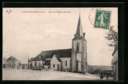 CPA Sens-Beaujeu, Place De L`Eglise, Cote Sud  - Altri & Non Classificati