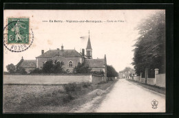 CPA Vignoux-sur-Barangeon, Ecole De Filles  - Other & Unclassified