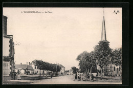 CPA Vouzeron, Le Place  - Vouzeron