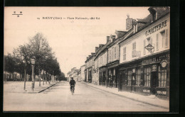 CPA Baugy, Place Nationale, Cote Est  - Baugy