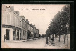 CPA Baugy, Place Nationale, Cote Ouest  - Baugy