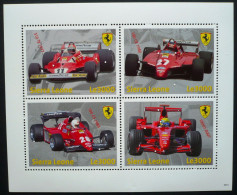 Sierra Leone - 2009 - Ferrari Formula 1 - Yv 4388/91 - Voitures