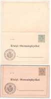 Germany Wurttemberg Collection And Control Of Epidemiologic Data. 2 Item - Ganzsachen