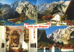 72376141 Koenigssee Wallfahrtskirche Sankt Bartholomae Watzmann Ostwand Koenigss - Other & Unclassified